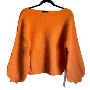 Lumiere Knit Drop Shoulder Long Sleeve Pullover Crop Soft Oversized Sweater